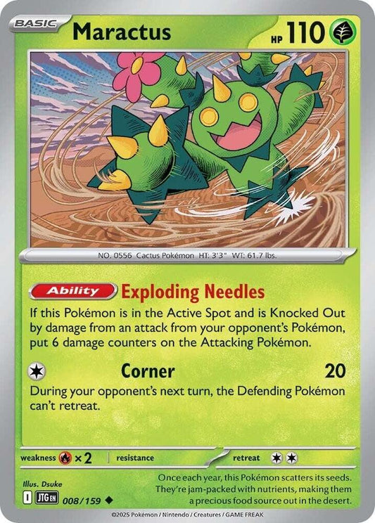 Maractus - 008/159 008/159 Uncommon Journey Together Pokémon card