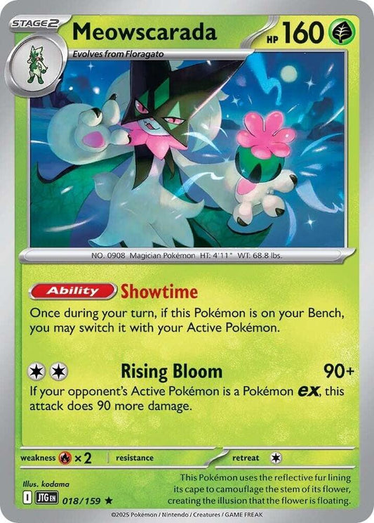 Meowscarada 018/159 Rare Journey Together Pokémon card