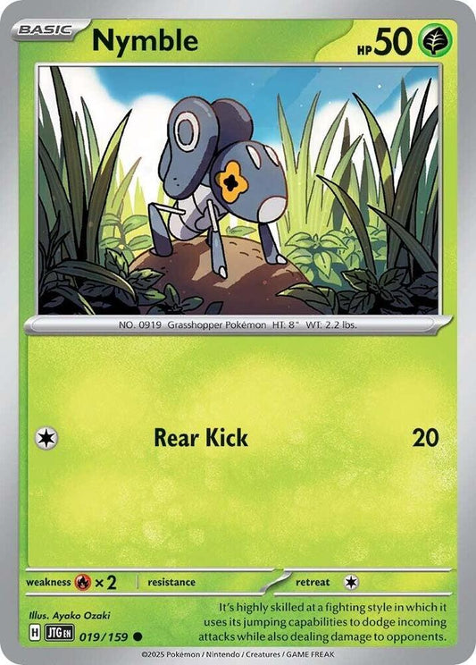 Nymble 019/159 Common Journey Together Pokémon card