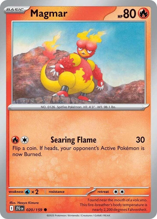 Magmar 020/159 Common Journey Together Pokémon card
