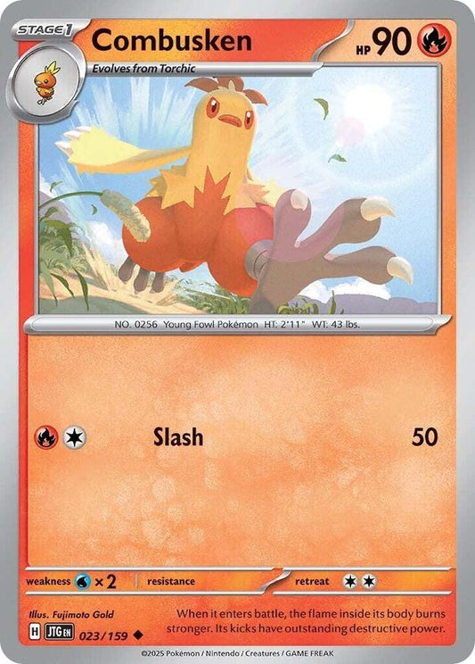 Combusken 023/159 Uncommon Journey Together Pokémon card