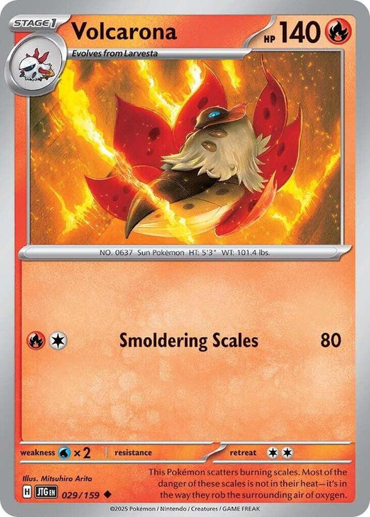 Volcarona 029/159 Uncommon Journey Together Pokémon card