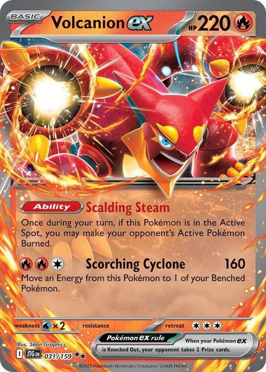 Volcanion ex - 031/159 031/159 Double Rare Journey Together Pokémon card