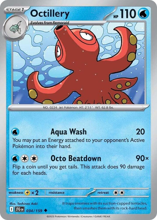 Octillery 034/159 Uncommon Journey Together Pokémon card