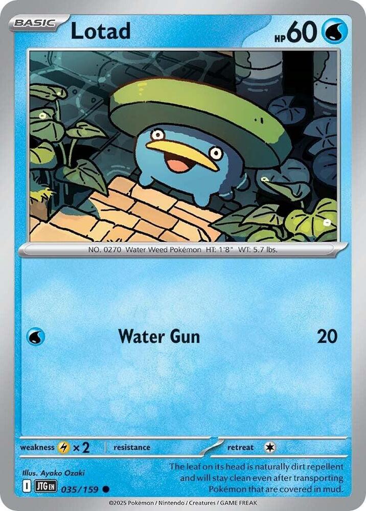 Lotad 035/159 Common Journey Together Pokémon card