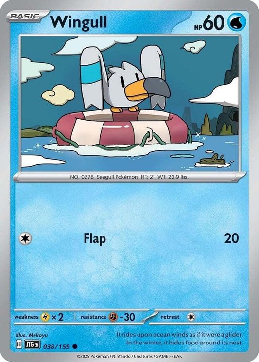 Wingull 038/159 Common Journey Together Pokémon card