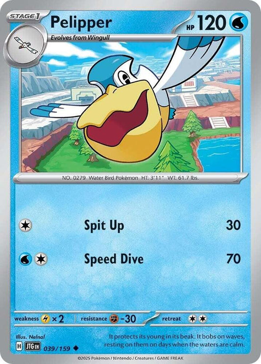 Pelipper 039/159 Uncommon Journey Together Pokémon card