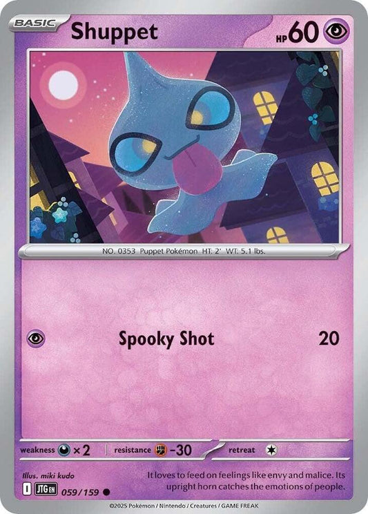 Shuppet 059/159 Common Journey Together Pokémon card
