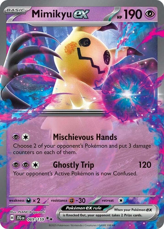 Mimikyu ex 069/159 Double Rare Journey Together Pokémon card