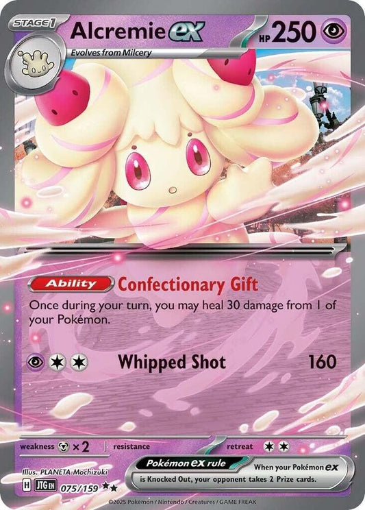 Alcremie ex 075/159 Double Rare Journey Together Pokémon card