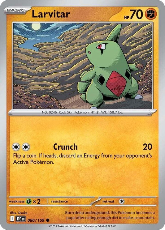 Larvitar 080/159 Common Journey Together Pokémon card