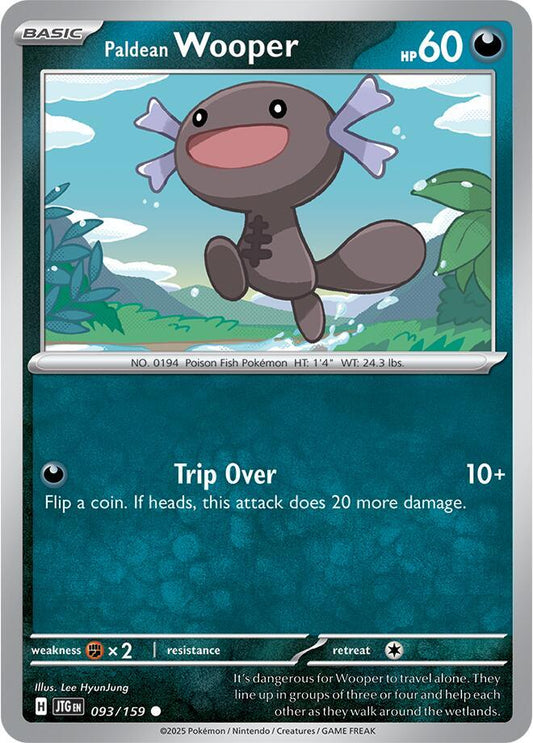 Paldean Wooper 093/159 Common Journey Together Pokémon card