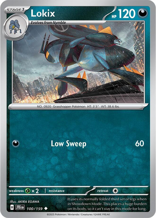 Lokix 100/159 Uncommon Journey Together Pokémon card