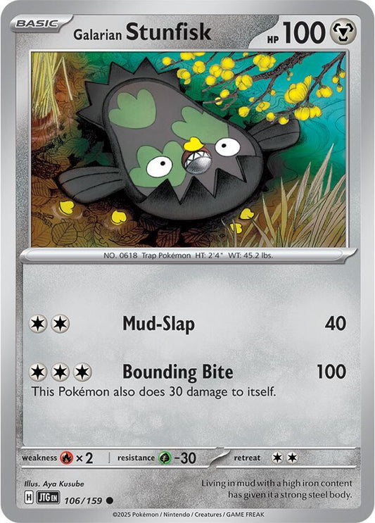 Galarian Stunfisk - 106/159 Common SV09: Journey Together