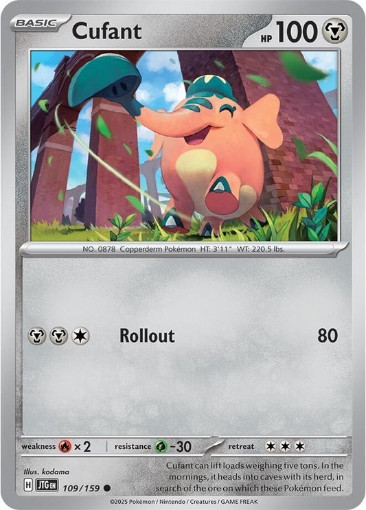 Cufant 109/159 Common Journey Together Pokémon card