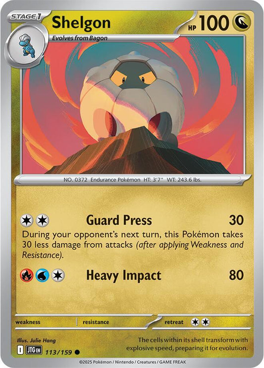 Shelgon 113/159 Common Journey Together Pokémon card