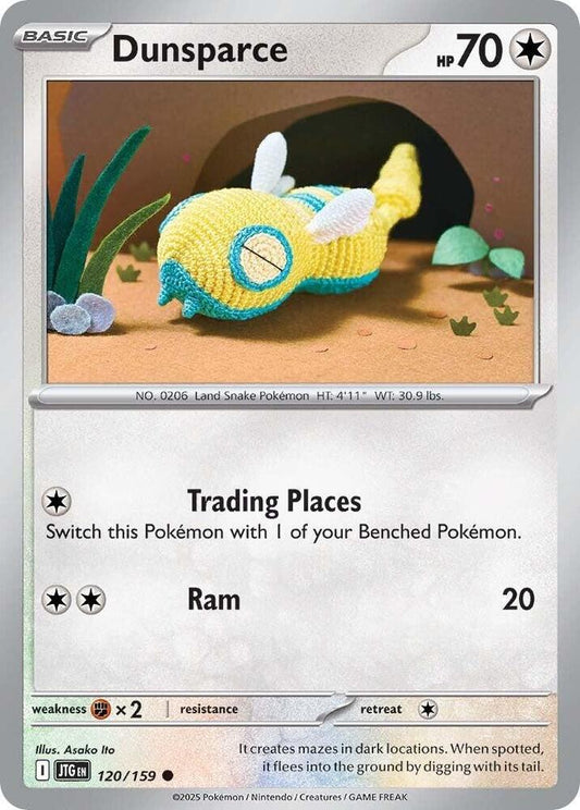 Dunsparce 120/159 Common Journey Together Pokémon card