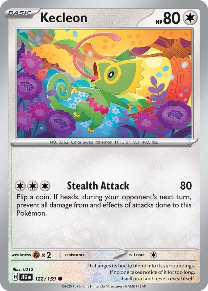 Kecleon 122/159 Common Journey Together Pokémon card