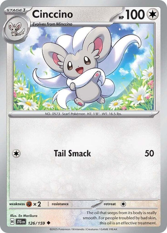 Cinccino 126/159 Uncommon Journey Together Pokémon card