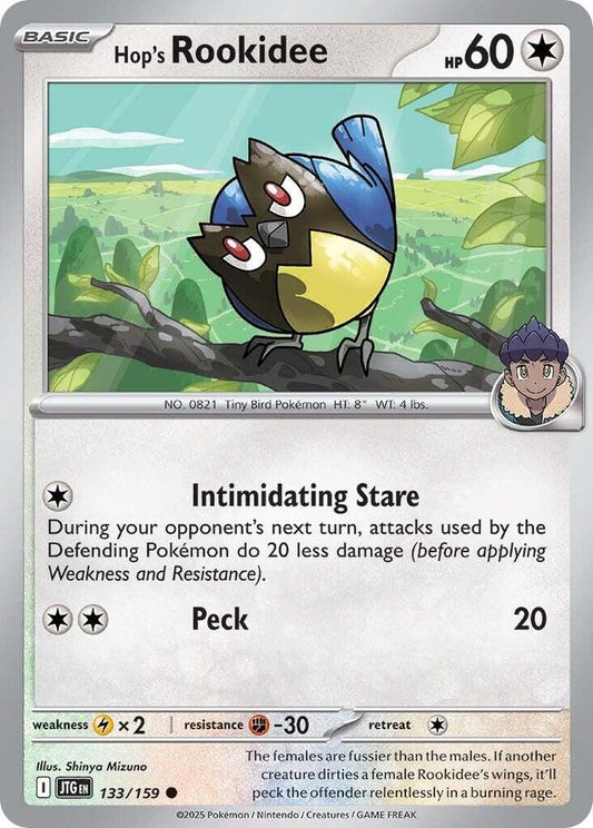 Hop's Rookidee 133/159 Common Journey Together Pokémon card