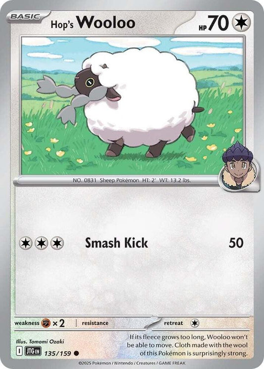 Hop's Wooloo - 135/159 135/159 Common Journey Together Pokémon card