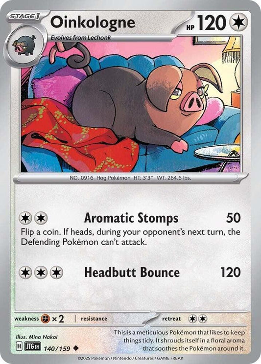 Oinkologne 140/159 Uncommon Journey Together Pokémon card