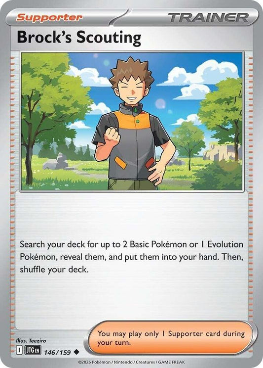 Brock's Scouting - 146/159 146/159 Uncommon Journey Together Pokémon card