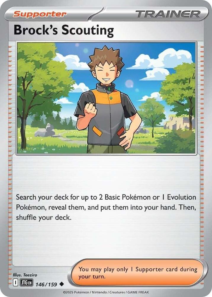 Brock's Scouting - 146/159 146/159 Uncommon Journey Together Pokémon card