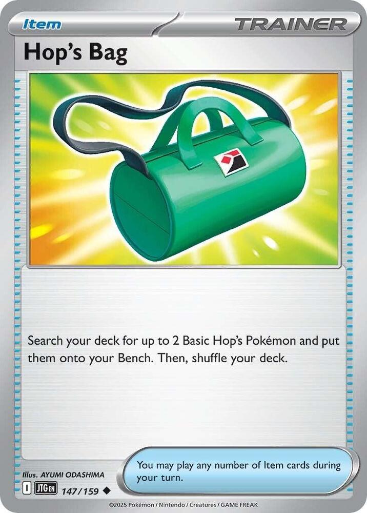 Hop's Bag 147/159 Uncommon Journey Together Pokémon card