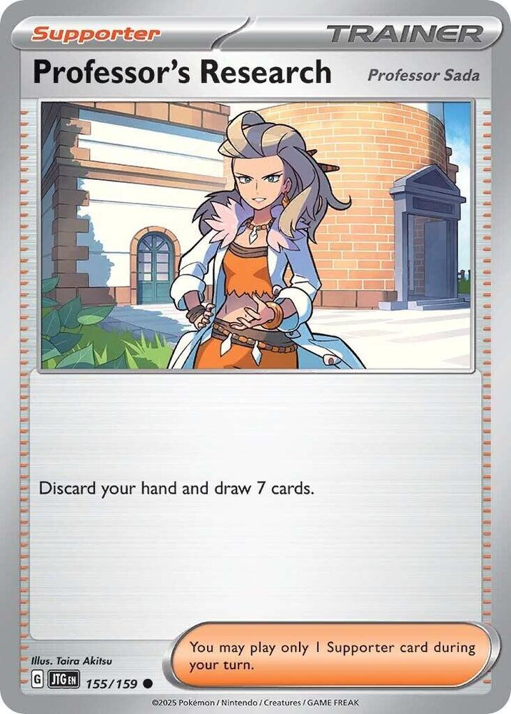Professor's Research [Professor Sada] 155/159 Common Journey Together Pokémon card