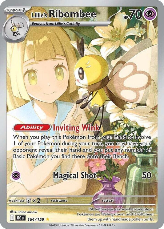 Lillie's Ribombee - 164/159 164/159 Illustration Rare Journey Together Pokémon card