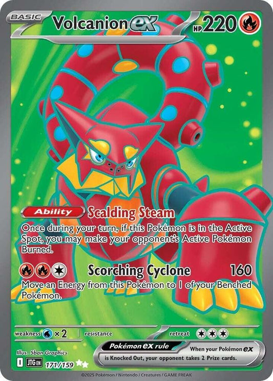 Volcanion ex - 171/159 171/159 Ultra Rare Journey Together Pokémon card