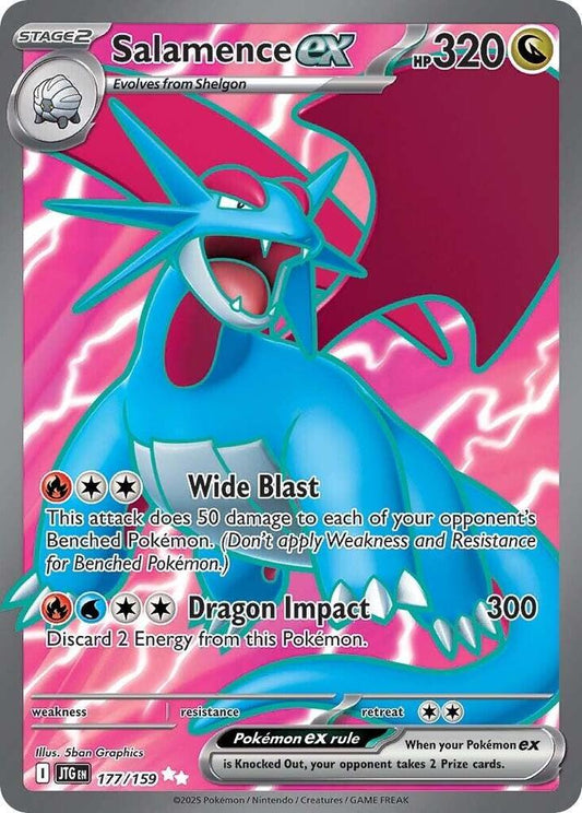 Salamence ex - 177/159 177/159 Ultra Rare Journey Together Pokémon card