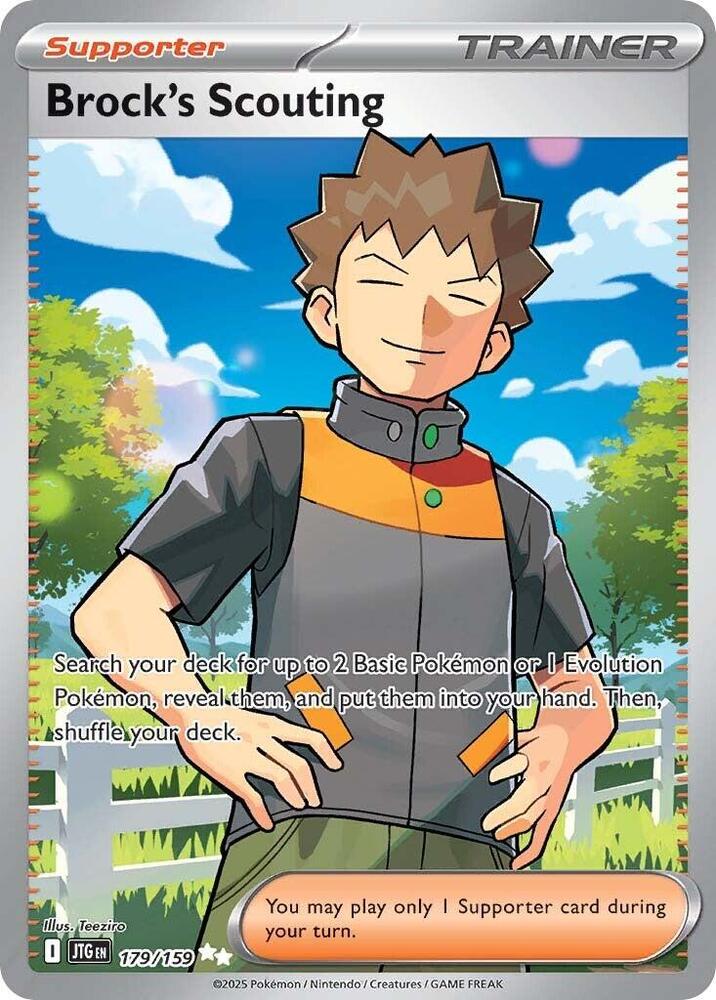 Brock's Scouting - 179/159 179/159 Ultra Rare Journey Together Pokémon card