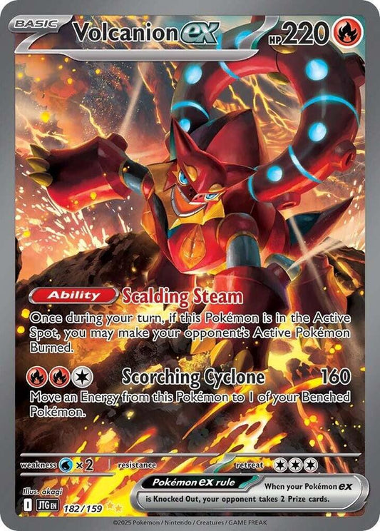 Volcanion ex - 182/159 182/159 Special Illustration Rare Journey Together Pokémon card