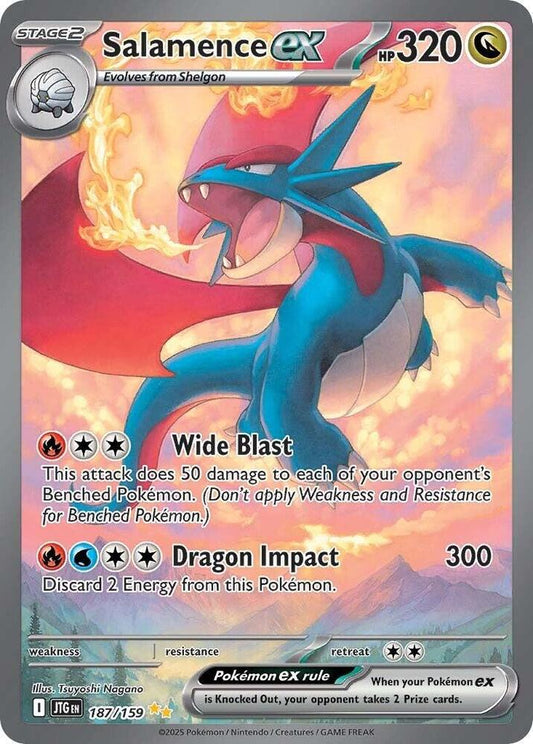 Salamence ex - 187/159 187/159 Special Illustration Rare Journey Together Pokémon card