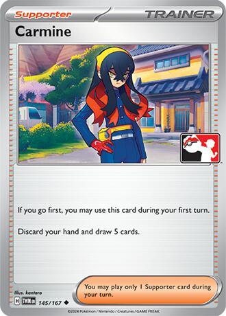 Carmine - 145/167 145/167 Uncommon Prize Pack Series Cards Pokémon card