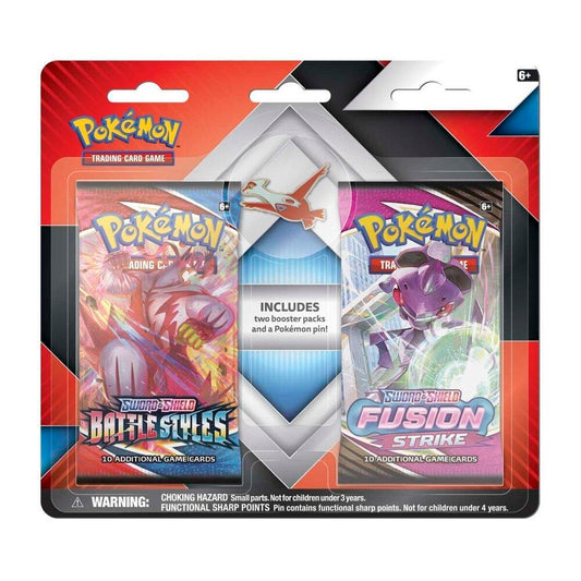 2 Booster Packs & Latias Collector's Pin Miscellaneous Cards & Products Pokémon card