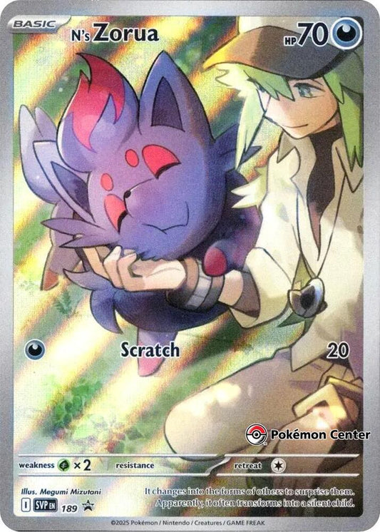 N's Zorua - 189 (Pokemon Center Exclusive) 189 Promo Scarlet & Violet Promo Cards Pokémon card