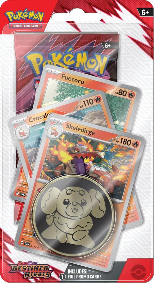 Destined Rivals Premium Checklane Blister [Skeledirge] Pokémon card