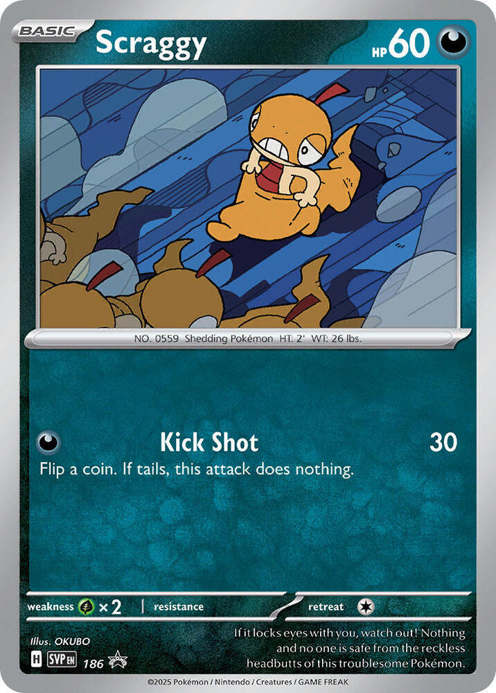 Scraggy - 186 - 186 Promo SV: Scarlet & Violet Promo Cards