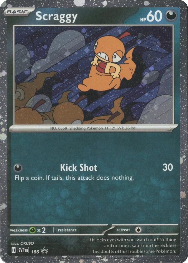 Scraggy - 186 (Cosmos Holo) 186 Promo Scarlet & Violet Promo Cards Pokémon card