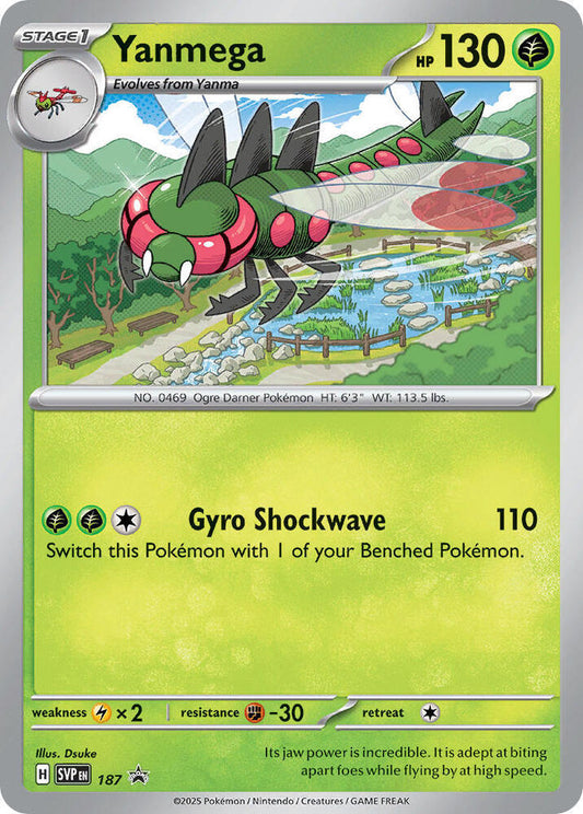 Yanmega - 187 (Cosmos Holo) - 187 Promo SV: Scarlet & Violet Promo Cards