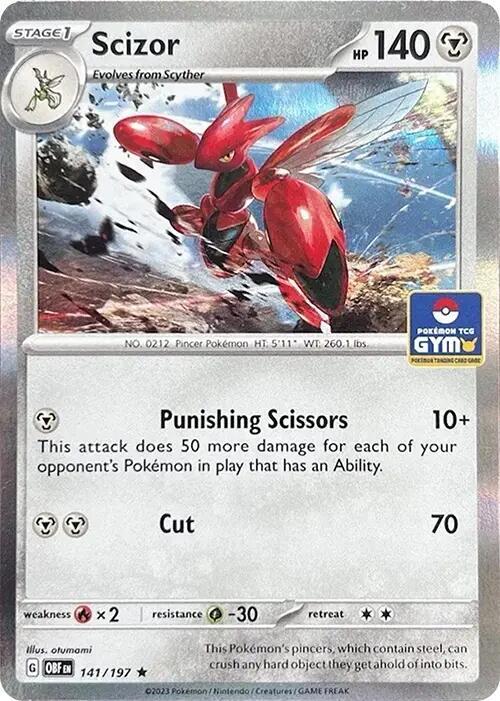 Scizor - 141/197 (Pokemon Gym Promo) 141/197 Rare Miscellaneous Cards & Products Pokémon card