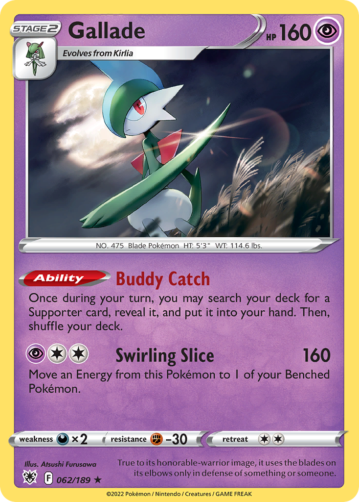 Gallade 062/189 Rare Holo Astral Radiance