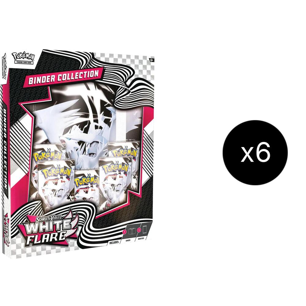 White Flare Binder Collection Case Pokémon card