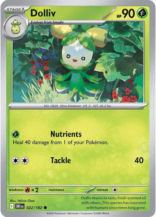Dolliv 022/182 Common Destined Rivals Pokémon card