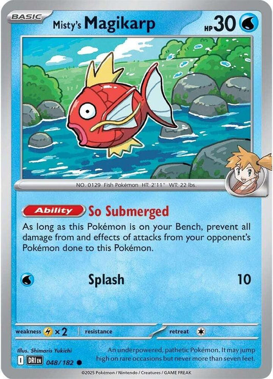 Misty's Magikarp 048/182 Common Destined Rivals Pokémon card