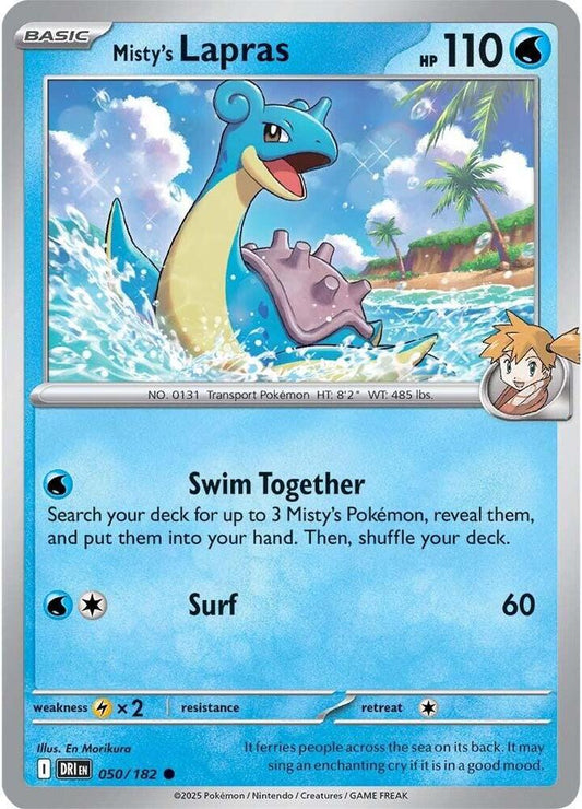 Misty's Lapras 050/182 Common Destined Rivals Pokémon card