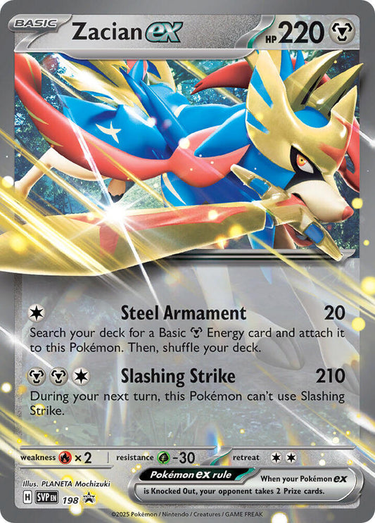 Zacian ex - 198 - 198 Promo SV: Scarlet & Violet Promo Cards